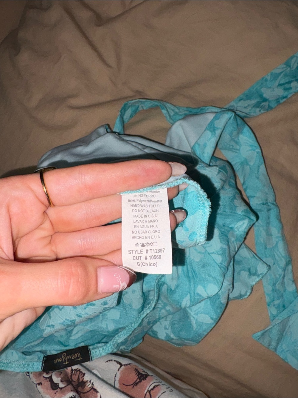 Vintage Beachy Floral Halter Top - Picture 5 of 5